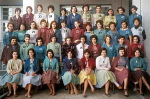COLLEGE MODERNE DE JEUNES FILLES 1958 3 EME 5 MELLE AMELINE